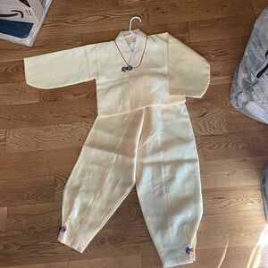 Traditional Cream Hanbok Set